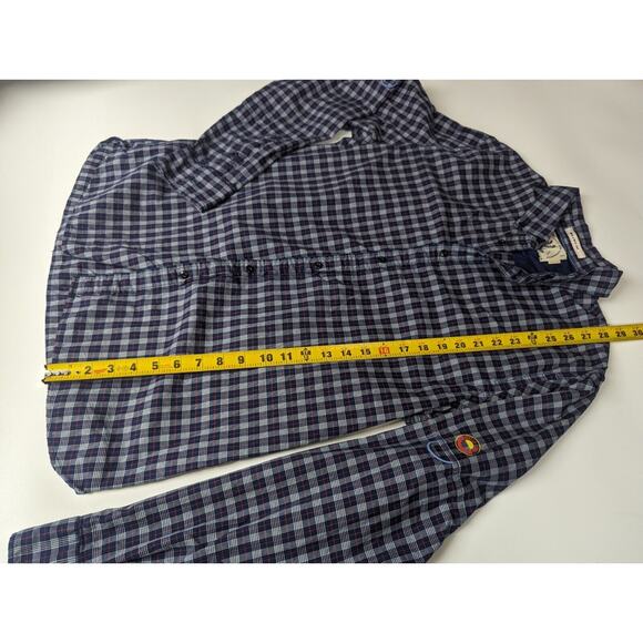 Scotch & Soda Womens Plaid Convertible sleeve button down shirt cotton top XL - Picture 5 of 6